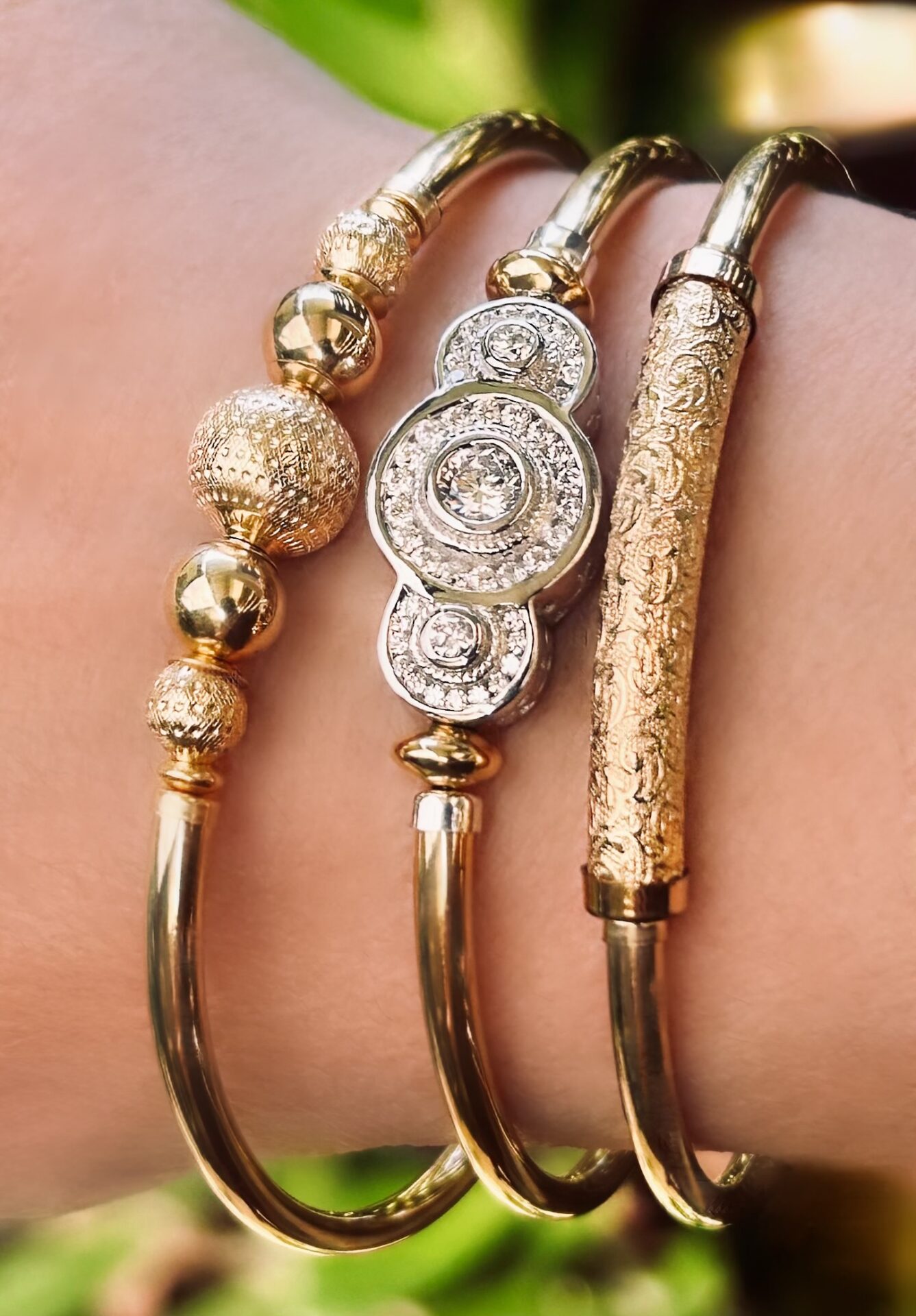 Tri Anastasia Cz Gold Filled Bracelet - Image 3