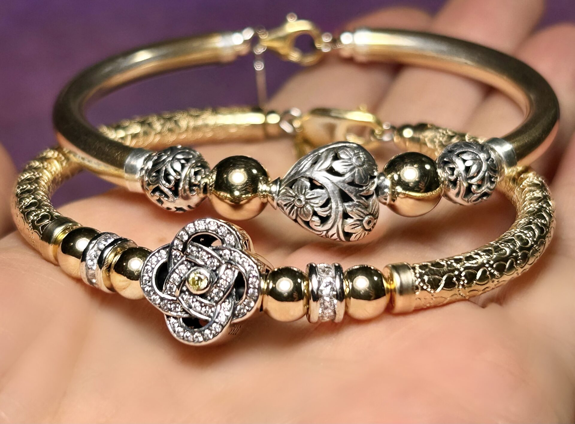 Celtic 4 Elements Gold Filled Bracelet - Image 2