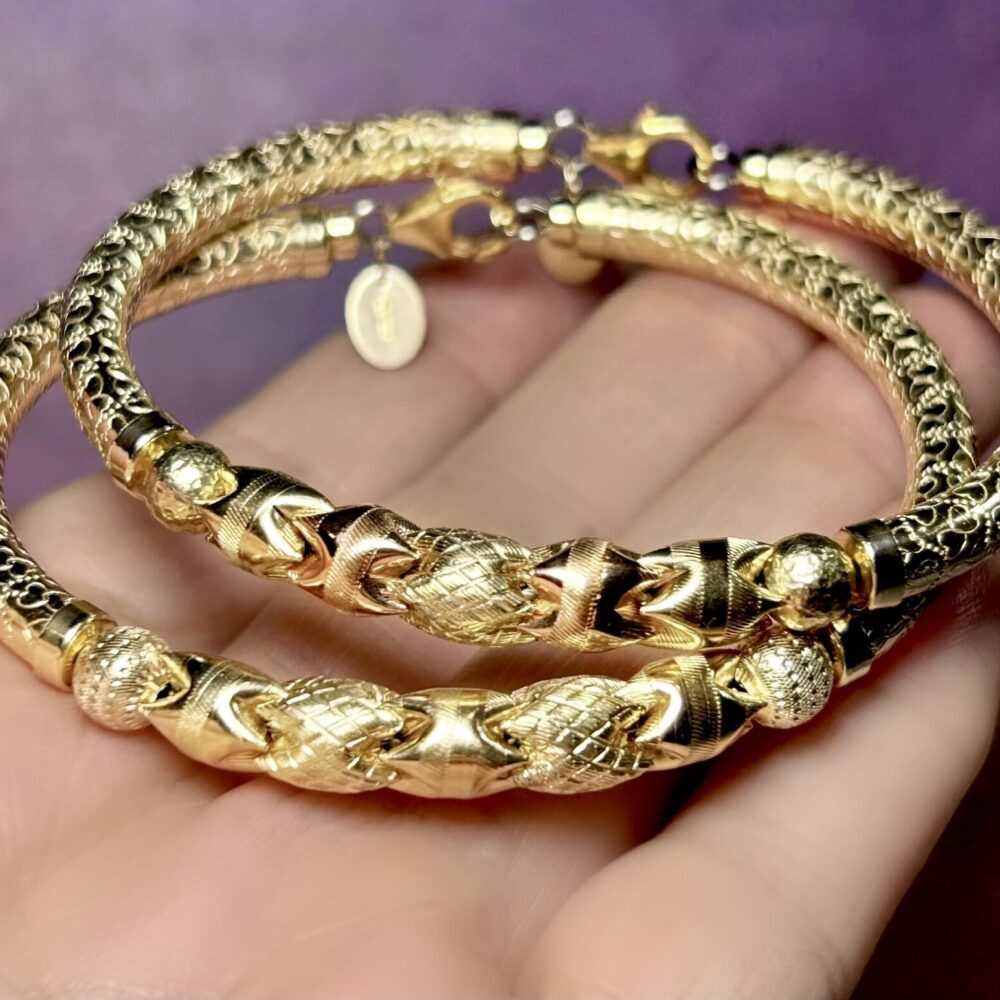 Puzzle Gold Filled Bracelet