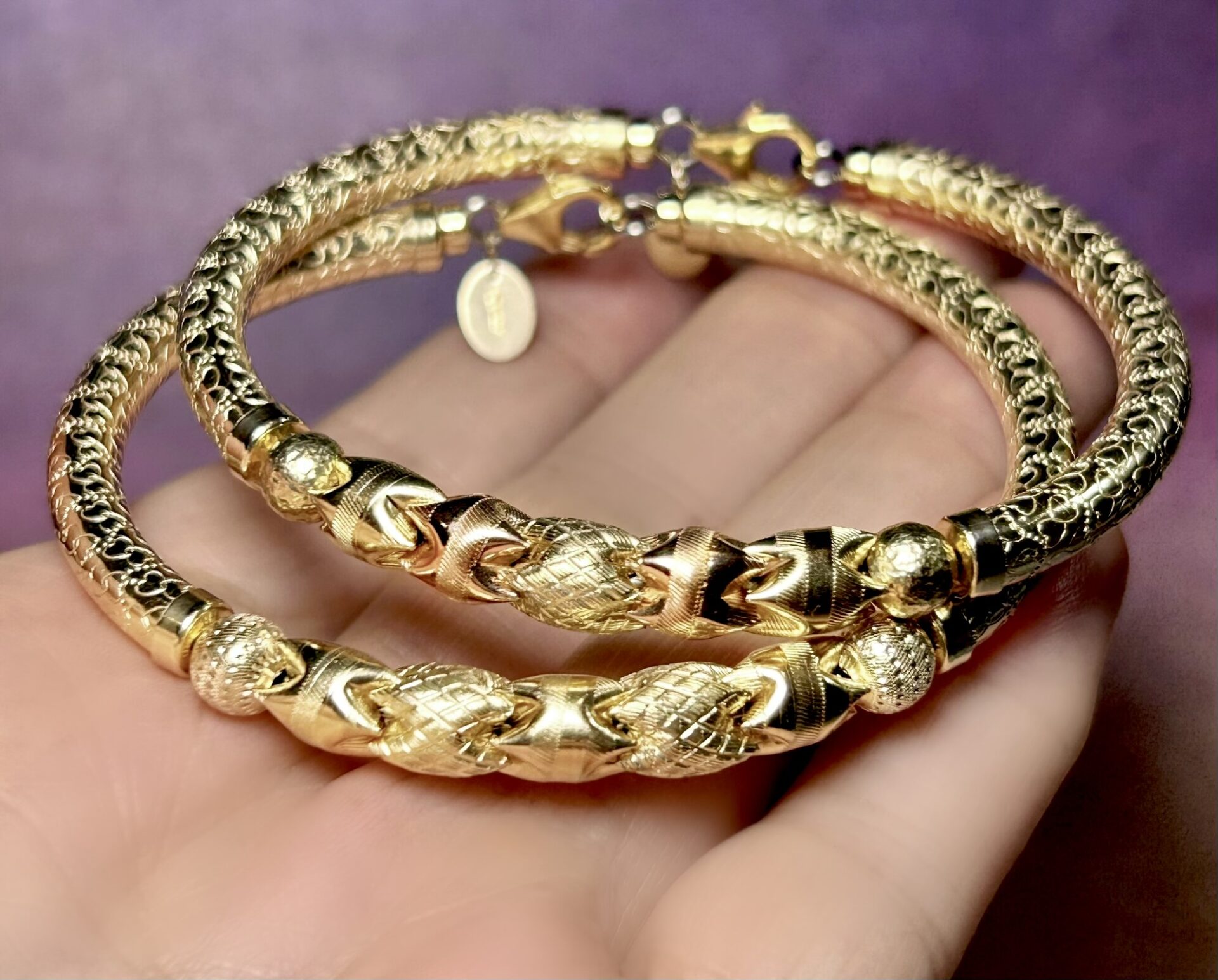 Puzzle Gold Filled Bracelet