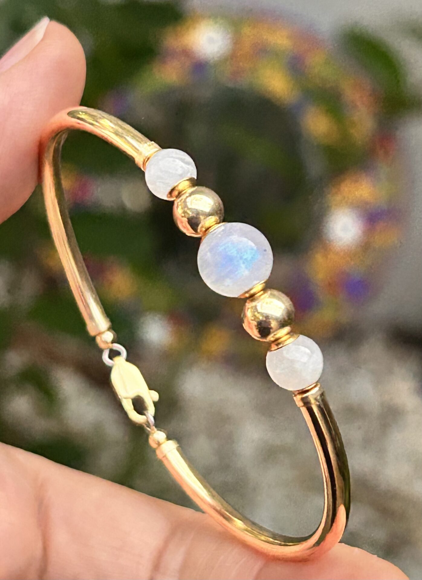 Moonstone Classic Gold Filled Bracelet - Image 2