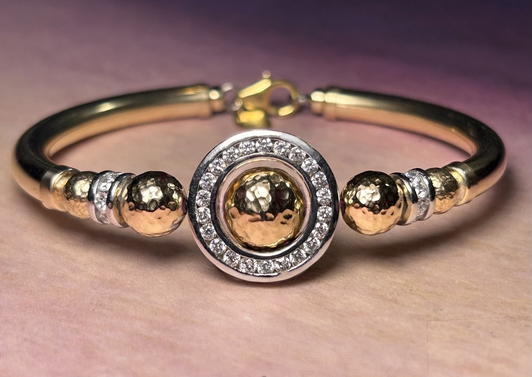 Eternity Cz Gold Filled Bracelet