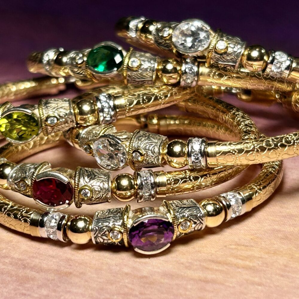 Aurora Wide Band 14K Gold Filled Bracelet