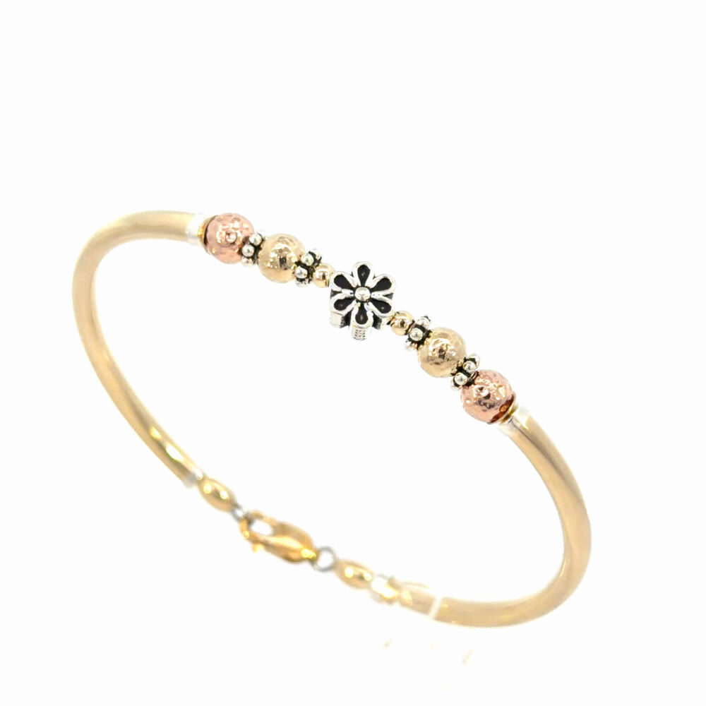Poppy Tri-Colour 14K Gold Filled and Sterling Silver Bracelet