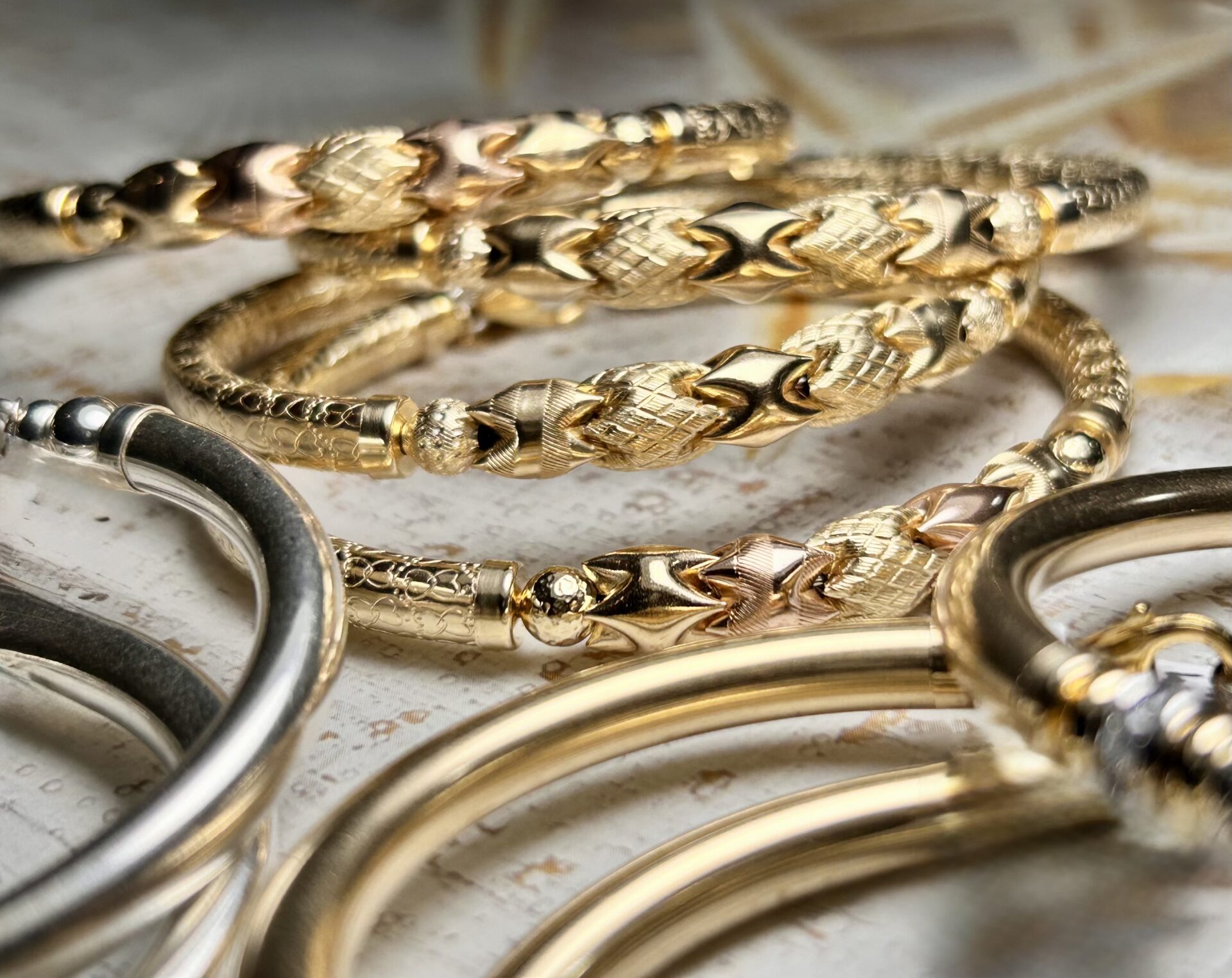 Puzzle Gold Filled Bracelet - Image 4