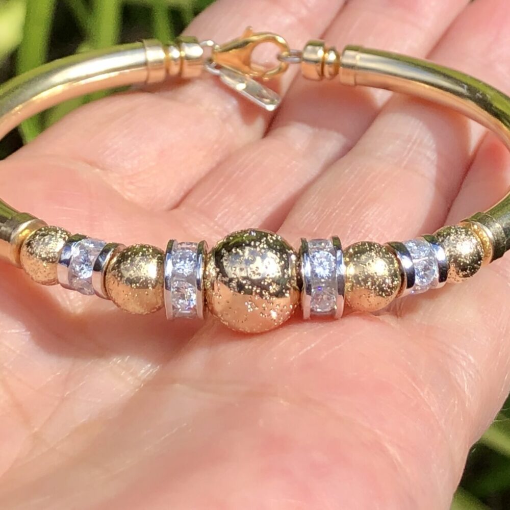 Amirah Eliza Wide Band 14K Gold Filled Bracelet