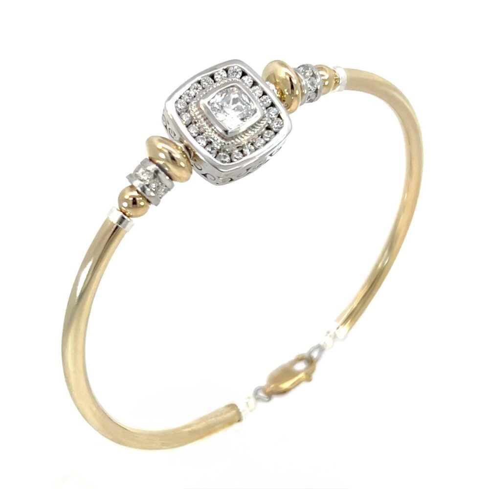 Bianca Cubic Zirconia 14K Gold Filled Bracelet