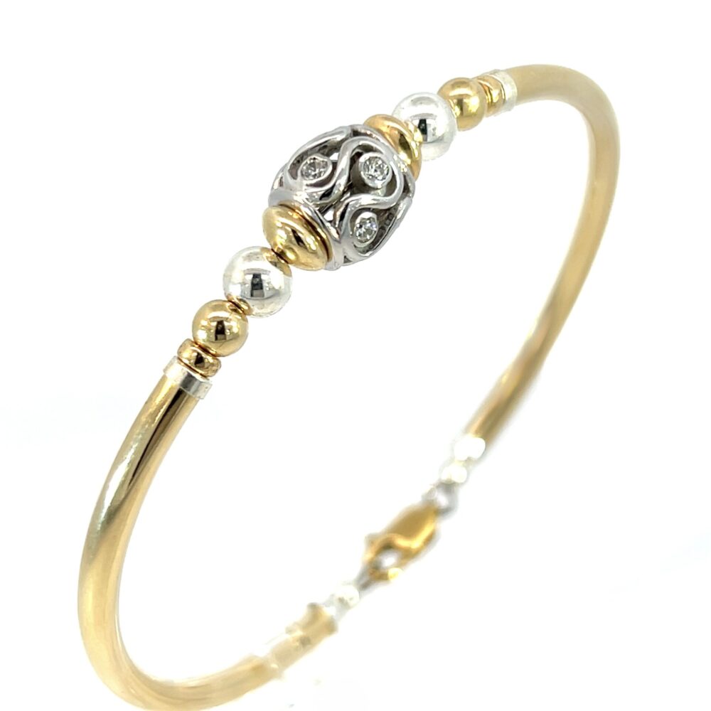 Rani  Cubic Zirconia 14K Gold Filled Bracelet