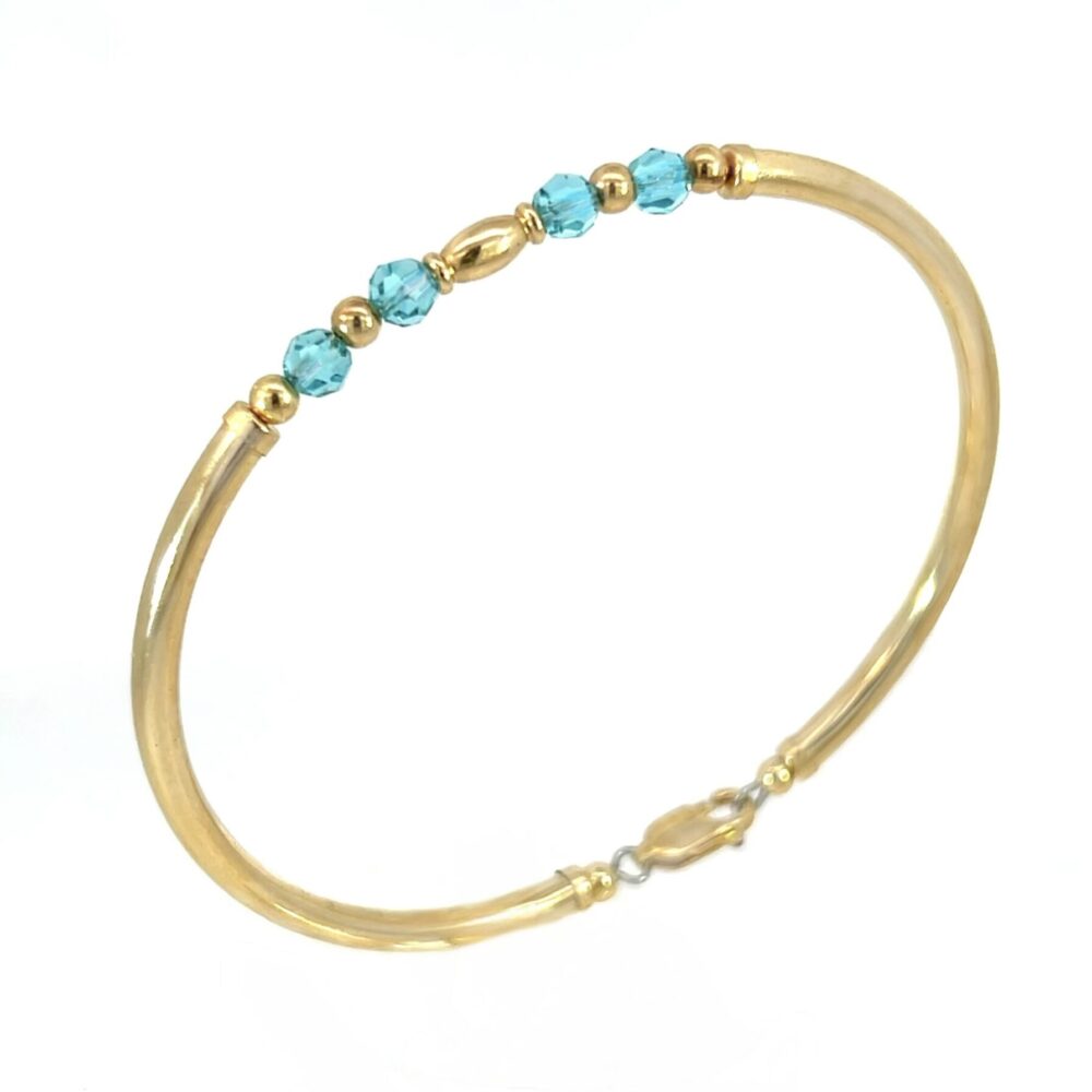 Abbie Topaz Austrian Crystal Gold Filled Bracelet