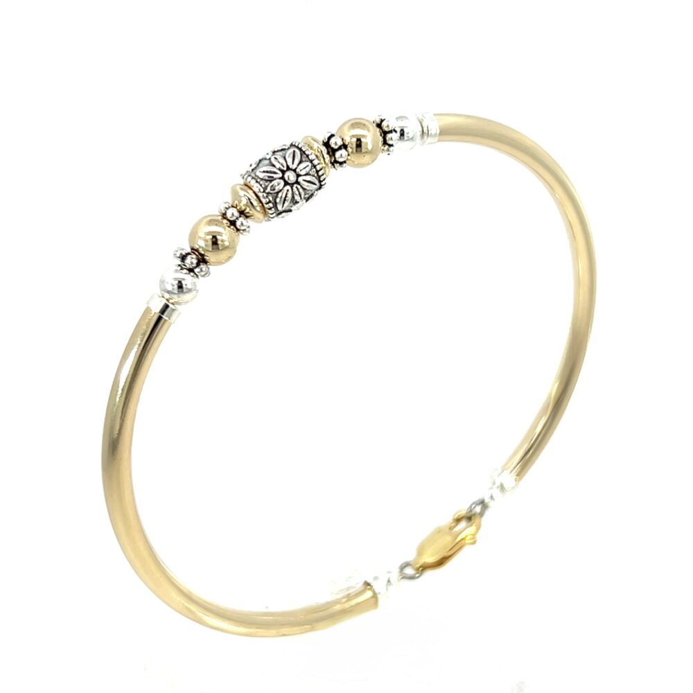 Wildflower 14K Gold Filled and Sterling Silver Bracelet