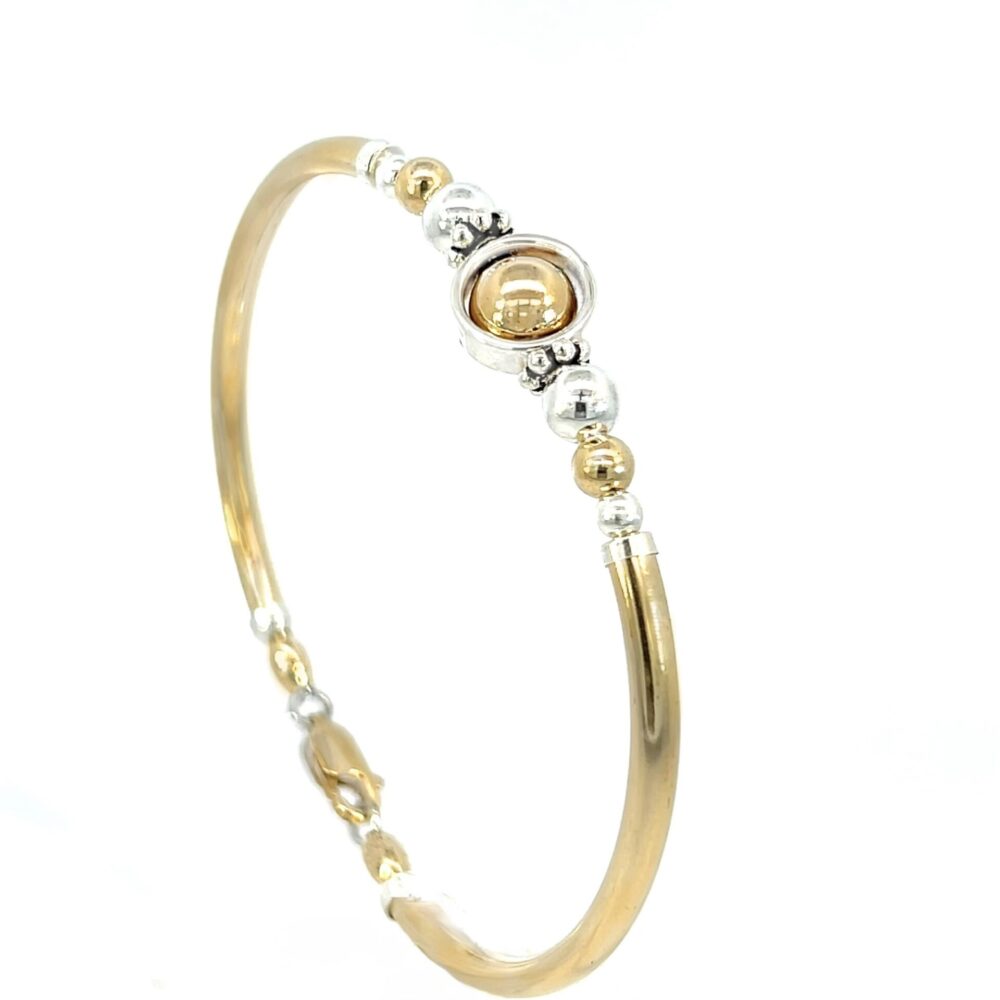 Eternity 14K Gold Filled and Sterling Silver Bracelet