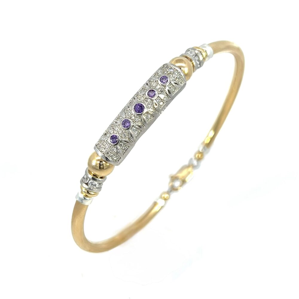 Minnette Cubic Zirconia 14K Gold Filled Bracelet