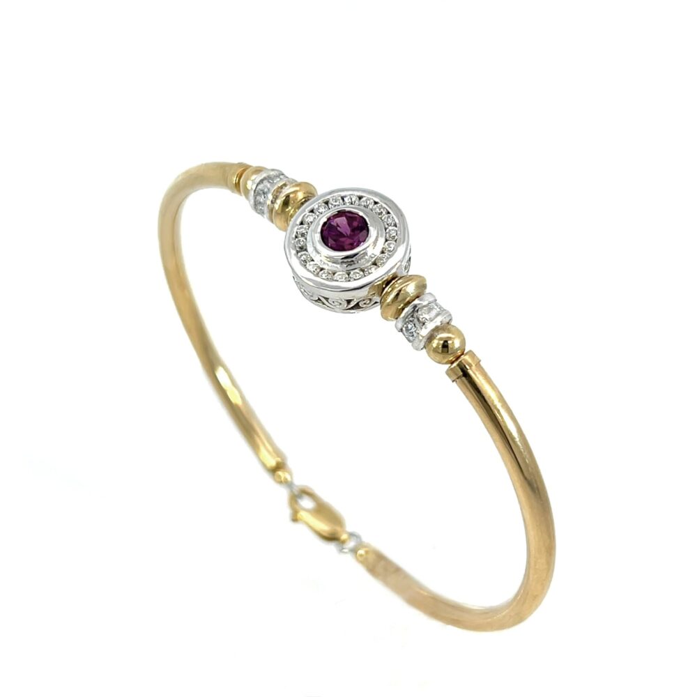 Rhodolite Garnet Anastasia 14K G/F 925 Bracelet