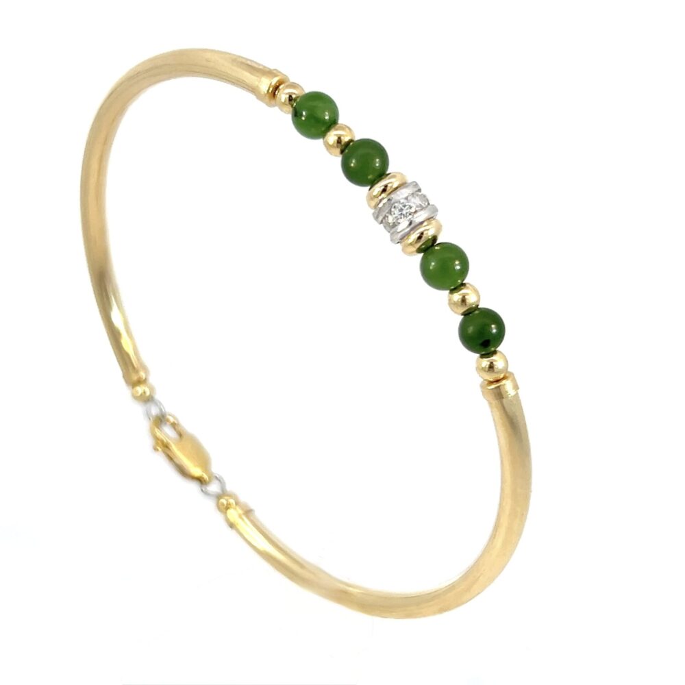Jade Nikki 14K G/F 925 Silv CZ Bracelet