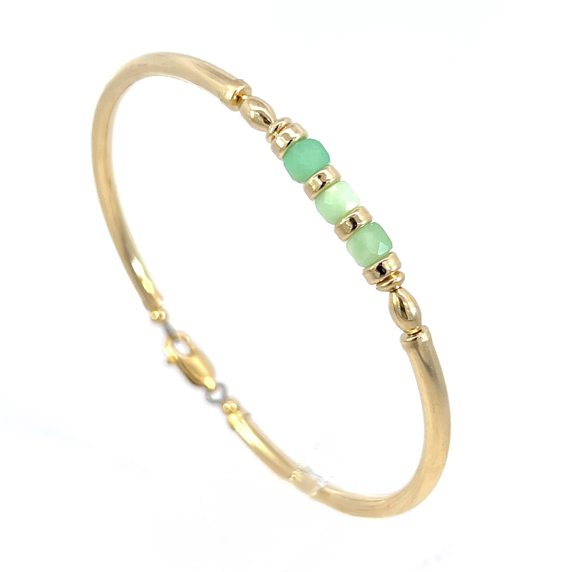Chrysoprase Pia Gold Filled Bracelet - Image 5