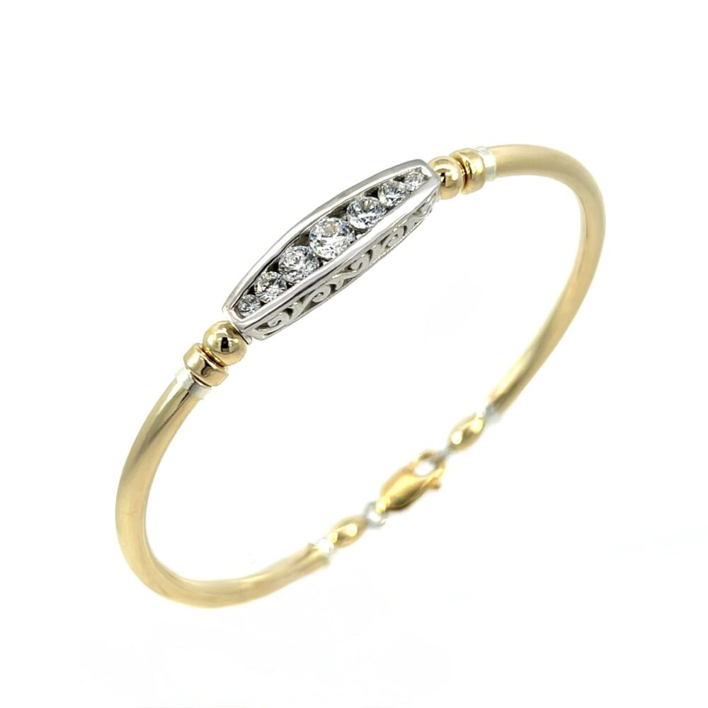 Emilie Cubic Zirconia 14K Gold Filled Bracelet