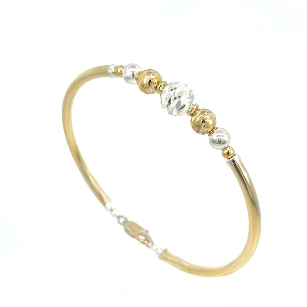 Turkesa 2Tone 14K Gold Filled and Sterling Silver Bracelet