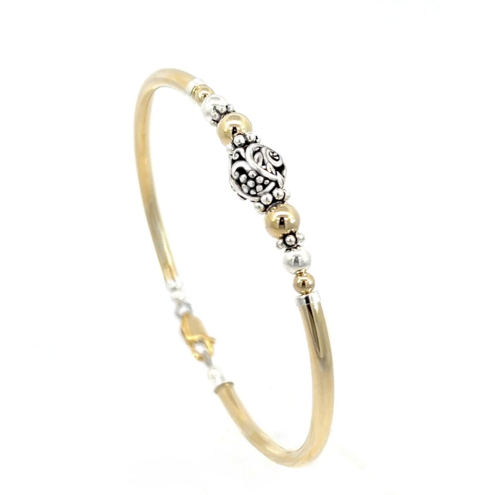 Koru 14K Gold Filled and Silver Bracelet