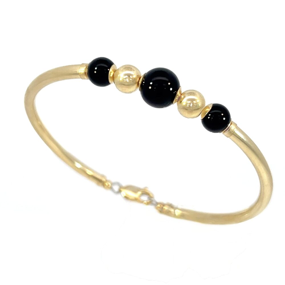 Black Onyx Classic 14K Gold Filled Bracelet