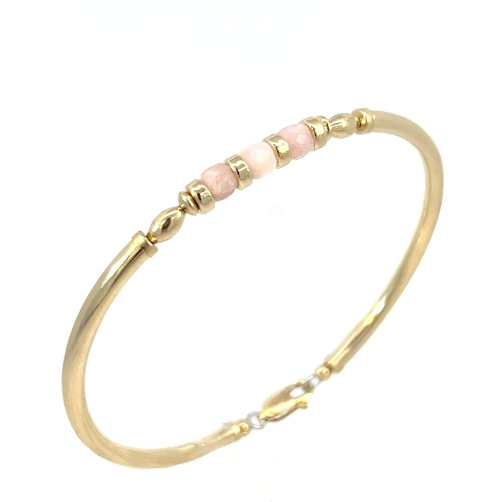 Peruvian Opal Pink Pia 14K Gold Filled Bracelet