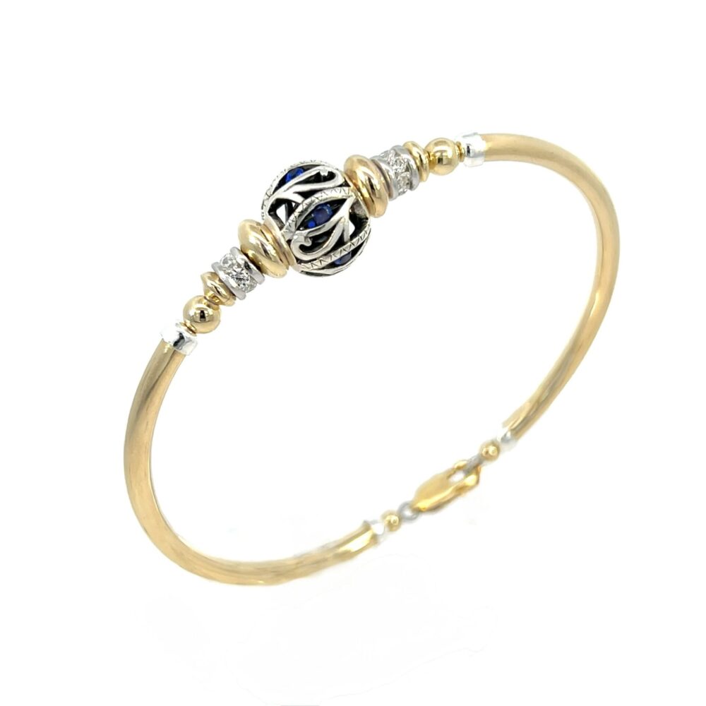 Eye Of Horus Cubic Zirconia 14K Gold Filled Bracelet