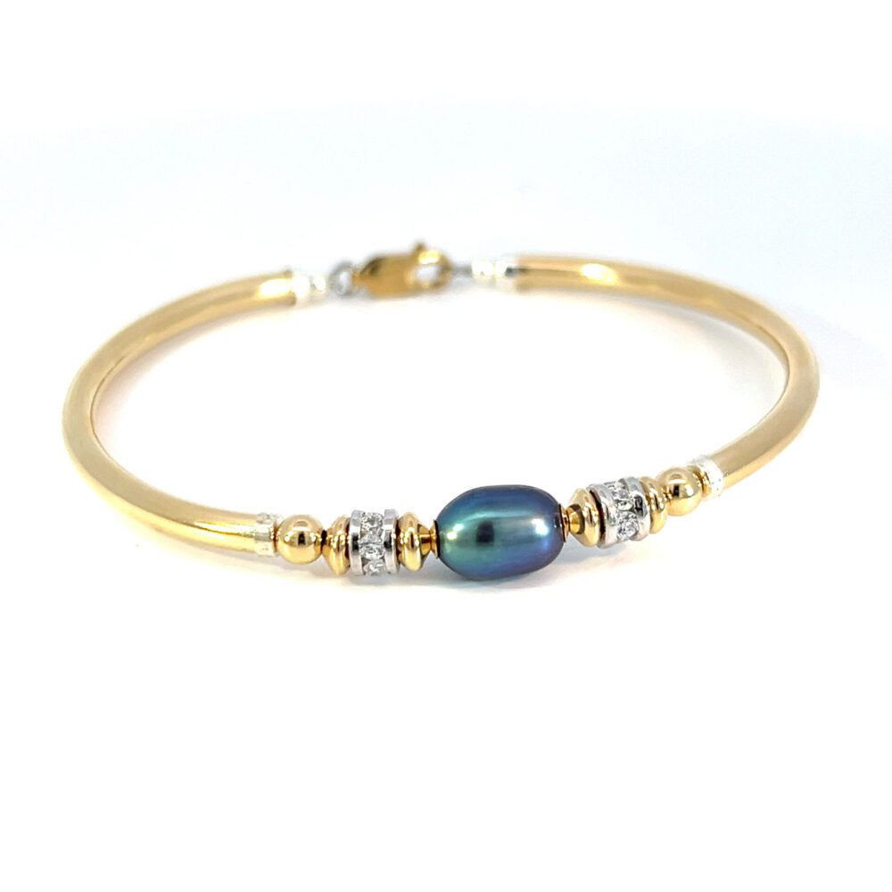 Ella Black Gold Filled Bracelet