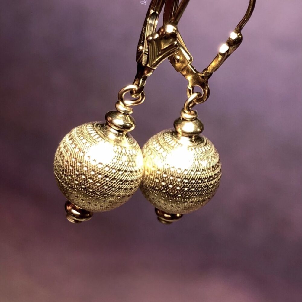 Eva Gold Filled Lever Back Earrings