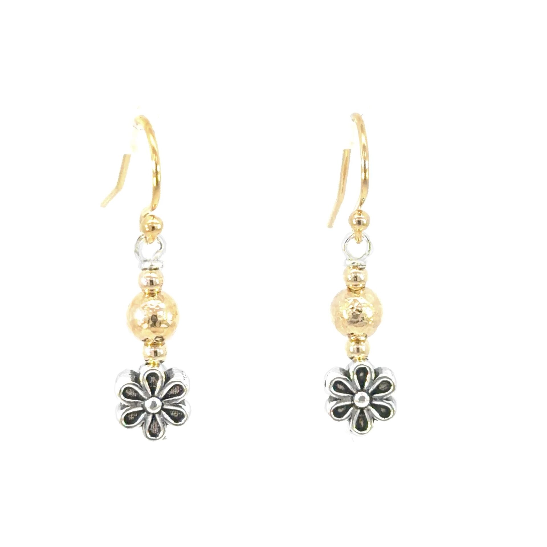 Poppy Tri colour Gold Filled Earrings - Image 2