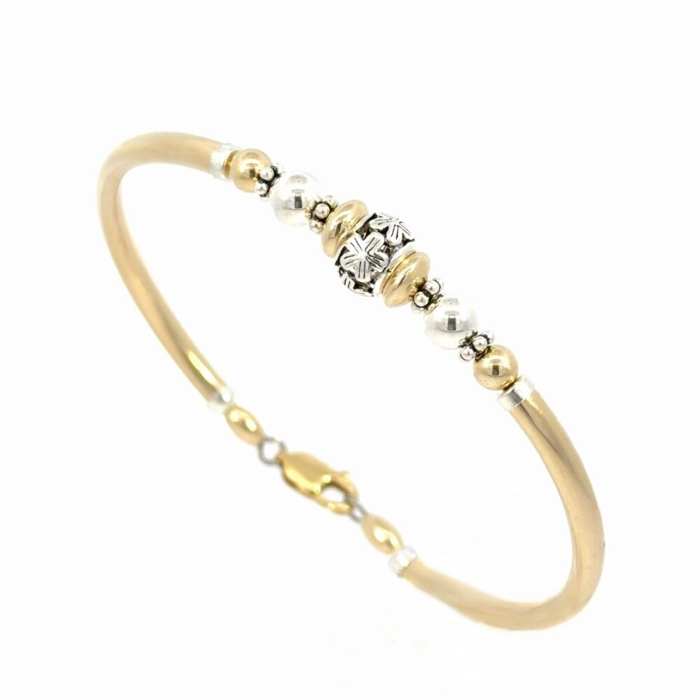Mali 2 Tone Gold Filled Bracelet